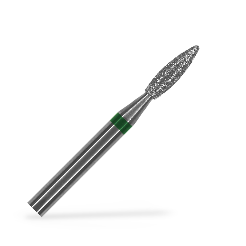 Schleif - C-Flamme diamantgeschliffen 2.3mm (grün)