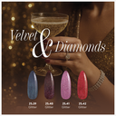 Collection Gel Polish Color - Velvet & Diamonds ǀ Glitter
